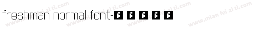 freshman normal font字体转换